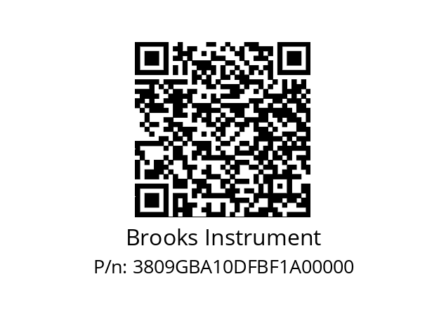   Brooks Instrument 3809GBA10DFBF1A00000