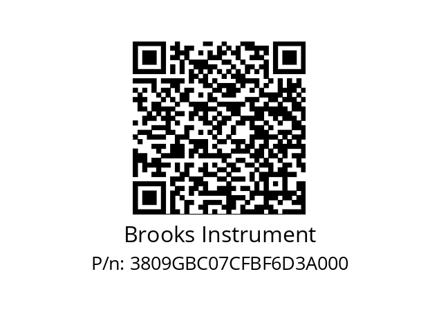   Brooks Instrument 3809GBC07CFBF6D3A000