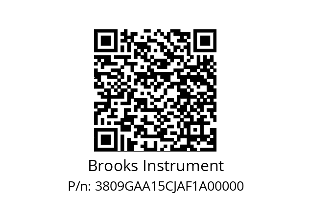   Brooks Instrument 3809GAA15CJAF1A00000