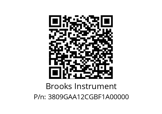   Brooks Instrument 3809GAA12CGBF1A00000