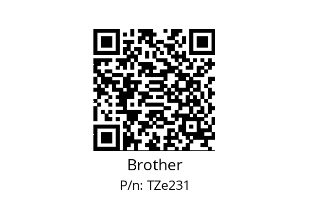   Brother TZe231