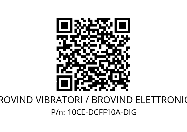   BROVIND VIBRATORI / BROVIND ELETTRONICA 10CE-DCFF10A-DIG