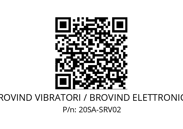   BROVIND VIBRATORI / BROVIND ELETTRONICA 20SA-SRV02