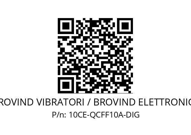   BROVIND VIBRATORI / BROVIND ELETTRONICA 10CE-QCFF10A-DIG