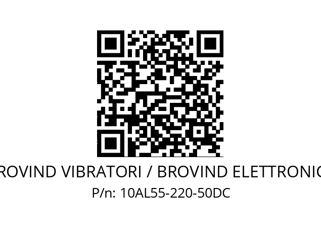   BROVIND VIBRATORI / BROVIND ELETTRONICA 10AL55-220-50DC