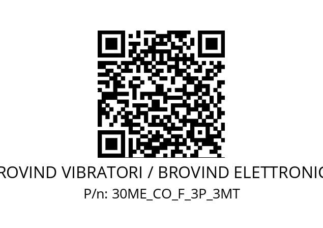   BROVIND VIBRATORI / BROVIND ELETTRONICA 30ME_CO_F_3P_3MT