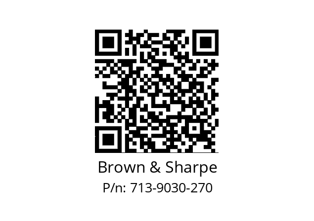   Brown & Sharpe 713-9030-270