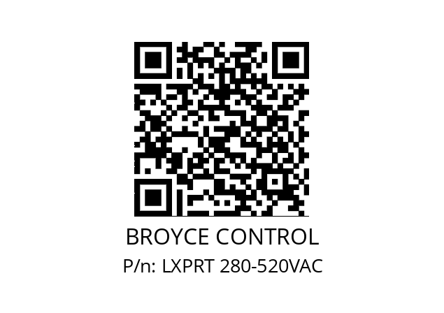   BROYCE CONTROL LXPRT 280-520VAC