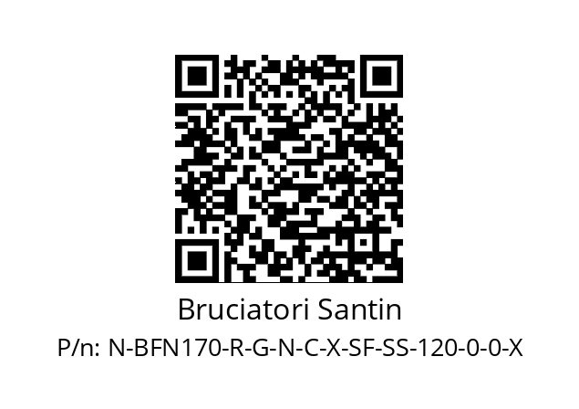   Bruciatori Santin N-BFN170-R-G-N-C-X-SF-SS-120-0-0-X