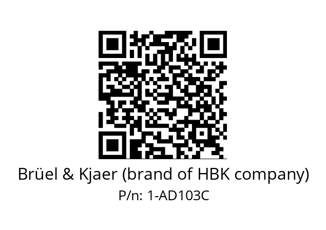   Brüel & Kjaer (brand of HBK company) 1-AD103C