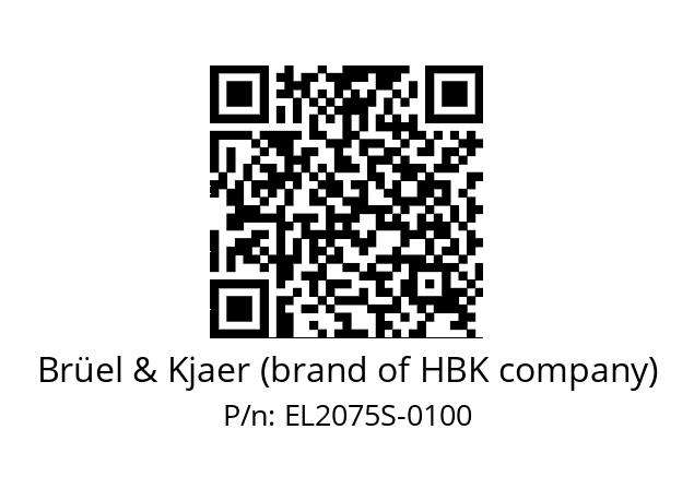   Brüel & Kjaer (brand of HBK company) EL2075S-0100