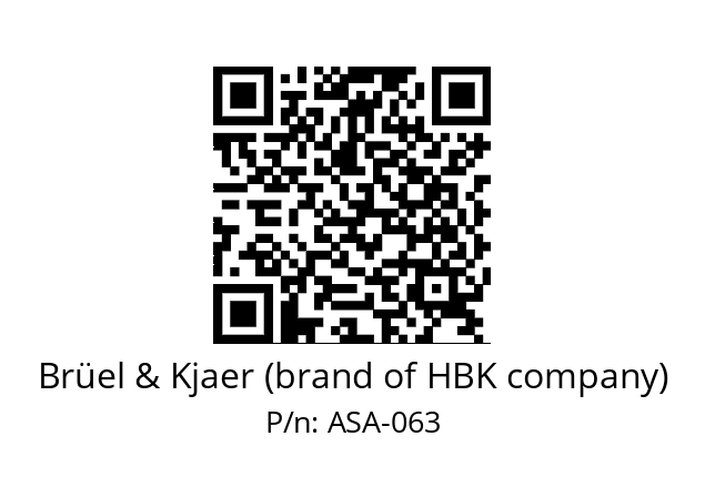   Brüel & Kjaer (brand of HBK company) ASA-063