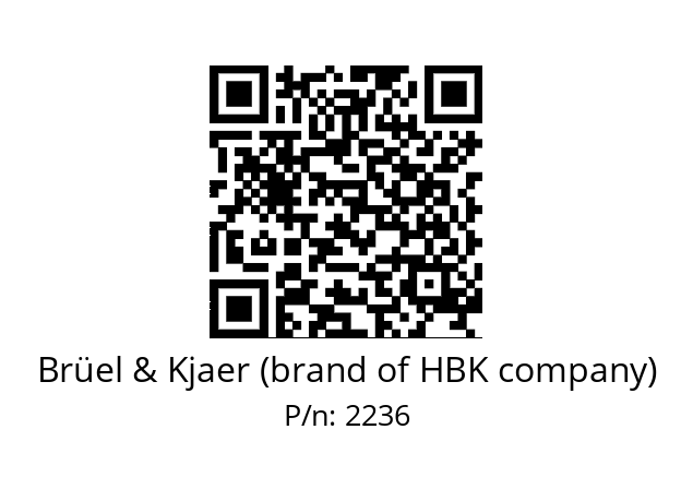   Brüel & Kjaer (brand of HBK company) 2236