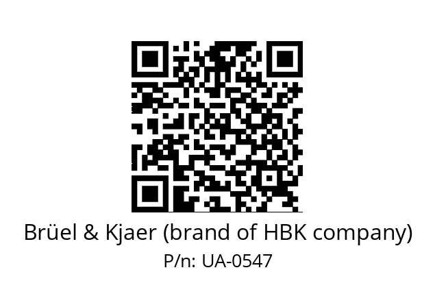   Brüel & Kjaer (brand of HBK company) UA-0547