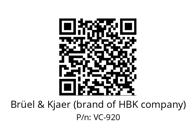   Brüel & Kjaer (brand of HBK company) VC-920