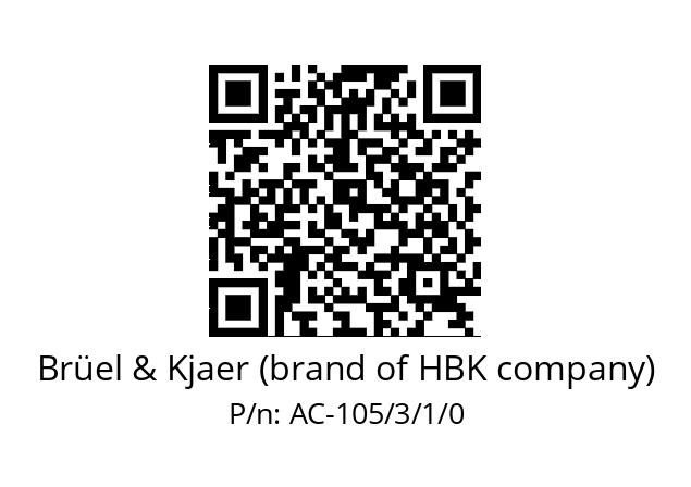   Brüel & Kjaer (brand of HBK company) AC-105/3/1/0