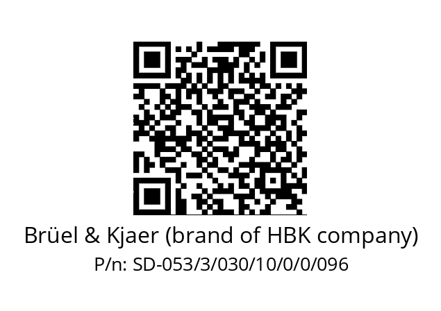   Brüel & Kjaer (brand of HBK company) SD-053/3/030/10/0/0/096