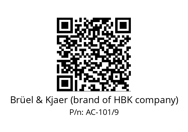   Brüel & Kjaer (brand of HBK company) AC-101/9