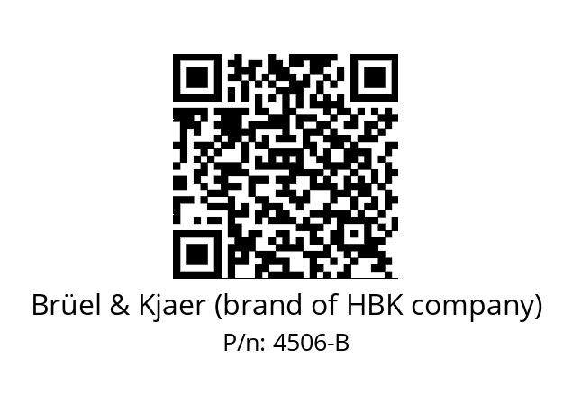   Brüel & Kjaer (brand of HBK company) 4506-B