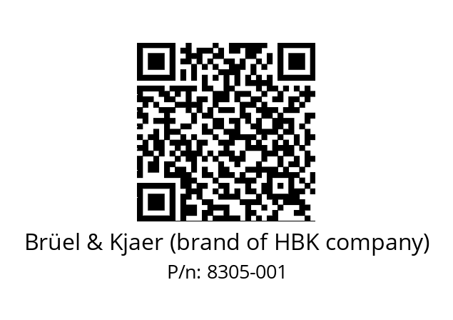   Brüel & Kjaer (brand of HBK company) 8305-001