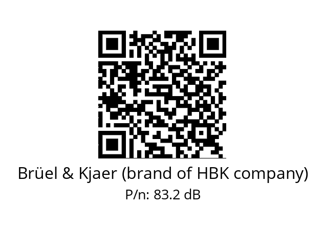   Brüel & Kjaer (brand of HBK company) 83.2 dB