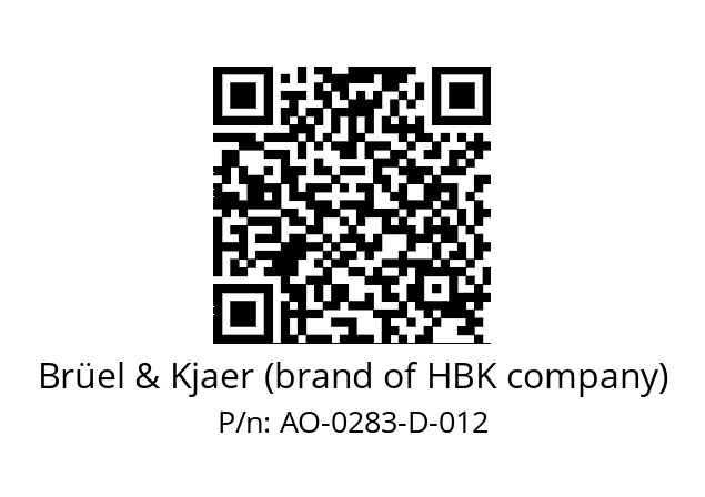   Brüel & Kjaer (brand of HBK company) AO-0283-D-012