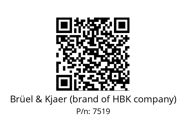   Brüel & Kjaer (brand of HBK company) 7519