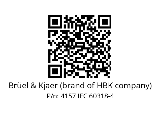   Brüel & Kjaer (brand of HBK company) 4157 IEC 60318-4