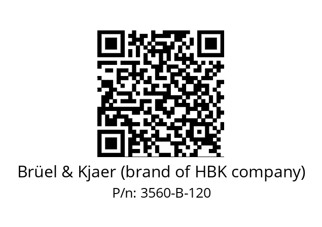   Brüel & Kjaer (brand of HBK company) 3560-B-120