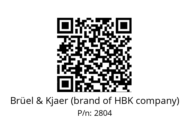   Brüel & Kjaer (brand of HBK company) 2804