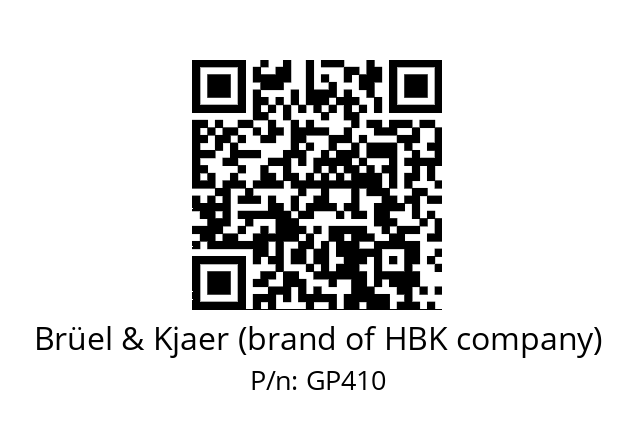   Brüel & Kjaer (brand of HBK company) GP410