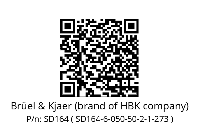   Brüel & Kjaer (brand of HBK company) SD164 ( SD164-6-050-50-2-1-273 )