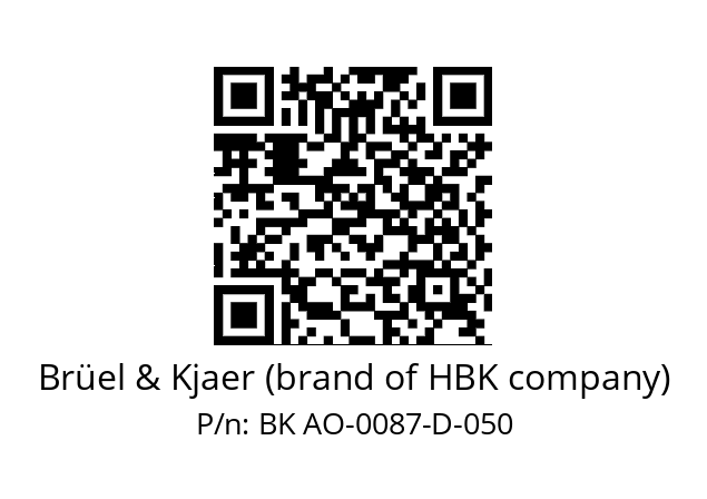   Brüel & Kjaer (brand of HBK company) BK AO-0087-D-050