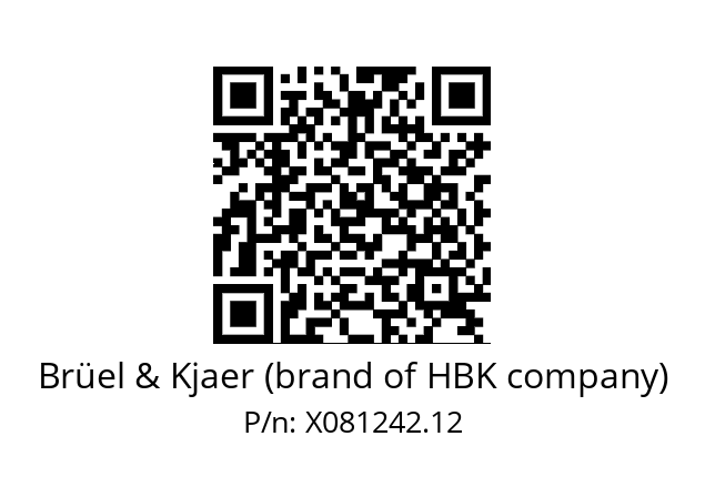   Brüel & Kjaer (brand of HBK company) X081242.12