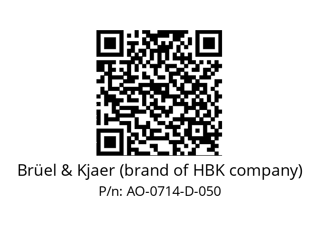   Brüel & Kjaer (brand of HBK company) AO-0714-D-050