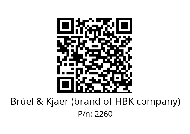   Brüel & Kjaer (brand of HBK company) 2260