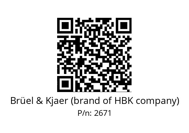   Brüel & Kjaer (brand of HBK company) 2671