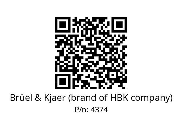   Brüel & Kjaer (brand of HBK company) 4374