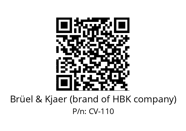   Brüel & Kjaer (brand of HBK company) CV-110