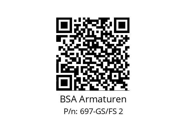   BSA Armaturen 697-GS/FS 2