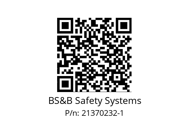   BS&B Safety Systems 21370232-1