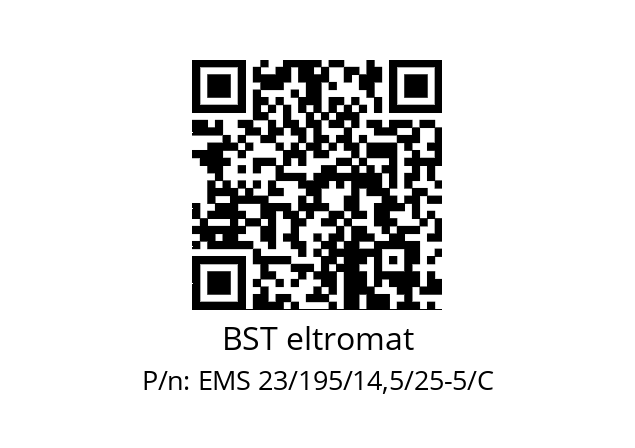   BST eltromat EMS 23/195/14,5/25-5/C