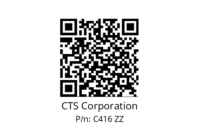   CTS Corporation C416 ZZ