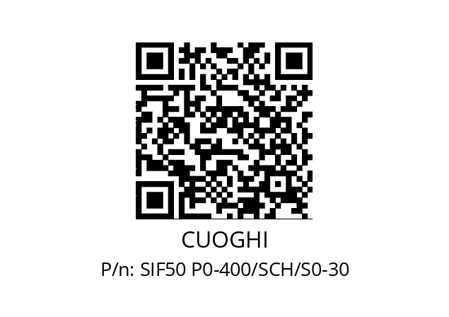   CUOGHI SIF50 P0-400/SCH/S0-30