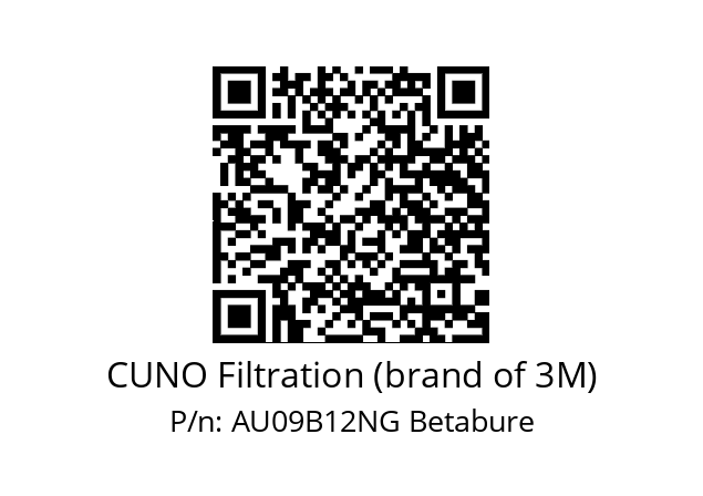   CUNO Filtration (brand of 3M) AU09B12NG Betabure