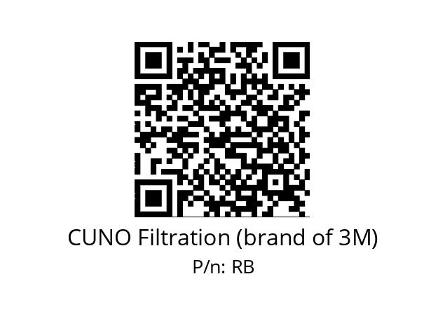   CUNO Filtration (brand of 3M) RB