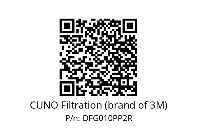   CUNO Filtration (brand of 3M) DFG010PP2R