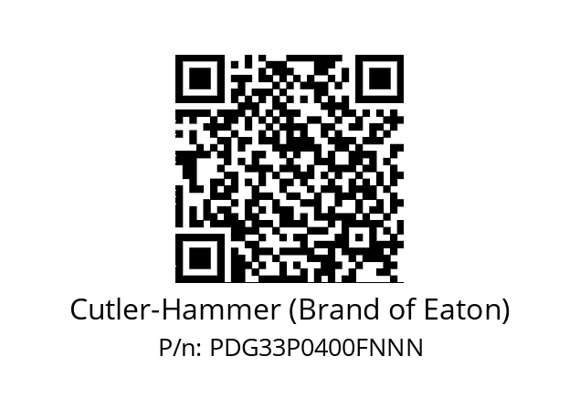   Cutler-Hammer (Brand of Eaton) PDG33P0400FNNN