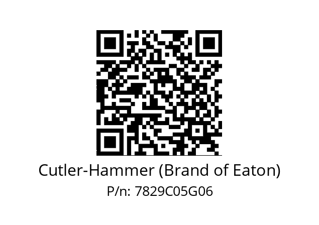   Cutler-Hammer (Brand of Eaton) 7829C05G06