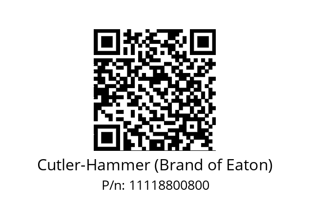   Cutler-Hammer (Brand of Eaton) 11118800800